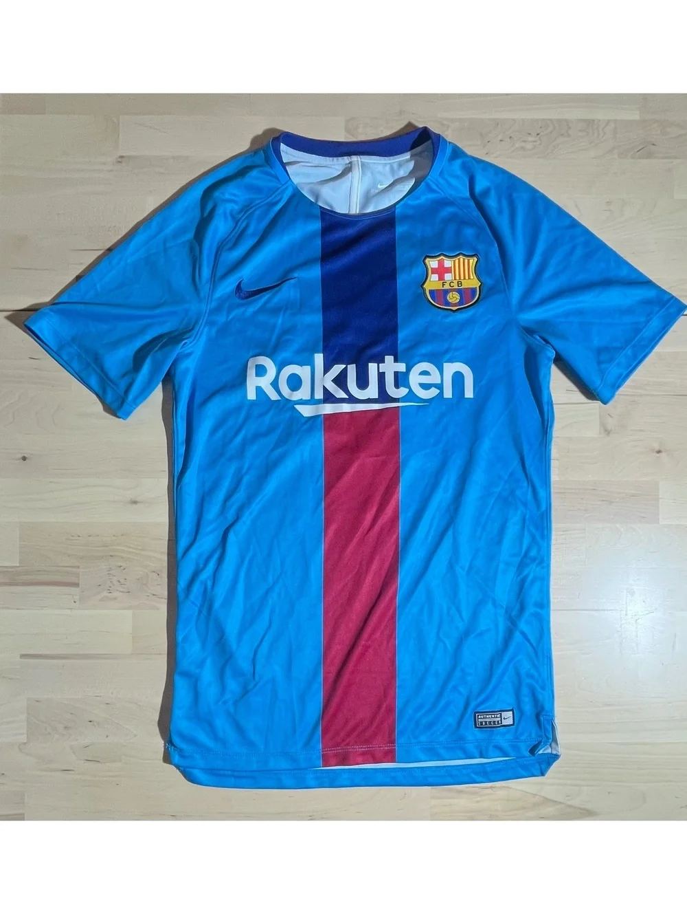 Nike Dri-FIT FC Barcelona Training Jersey (Blue, Size Small)